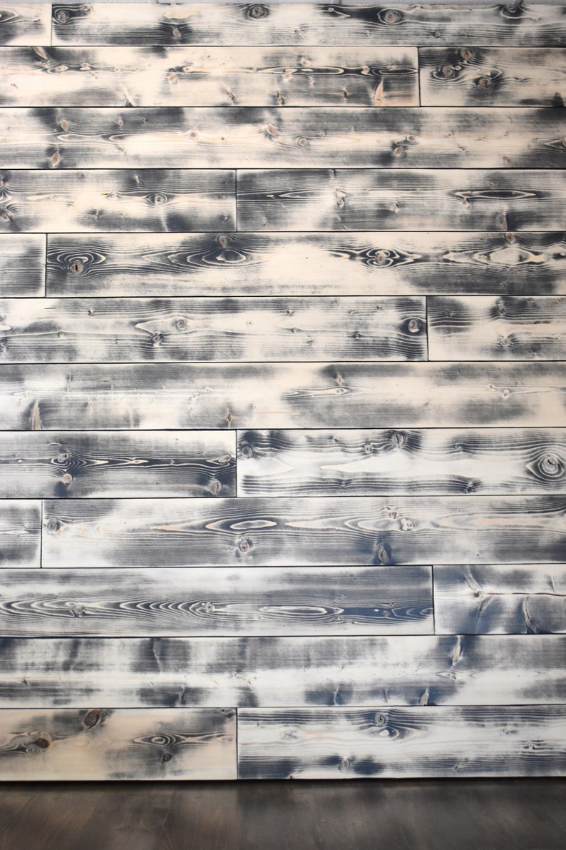 Shiplap Feature Wall Distressed Gray Shiplap wall Shiplap Etsy