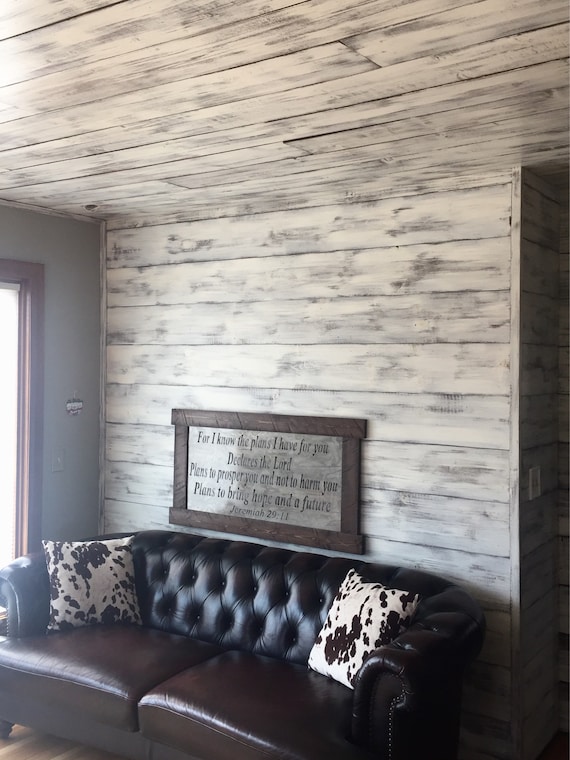 Shiplap Wall Whitewash Wall White Shiplap Shiplap Siding Interior Feature Wall Wood Wall Barn Wall Distressed Wood Accent Wall