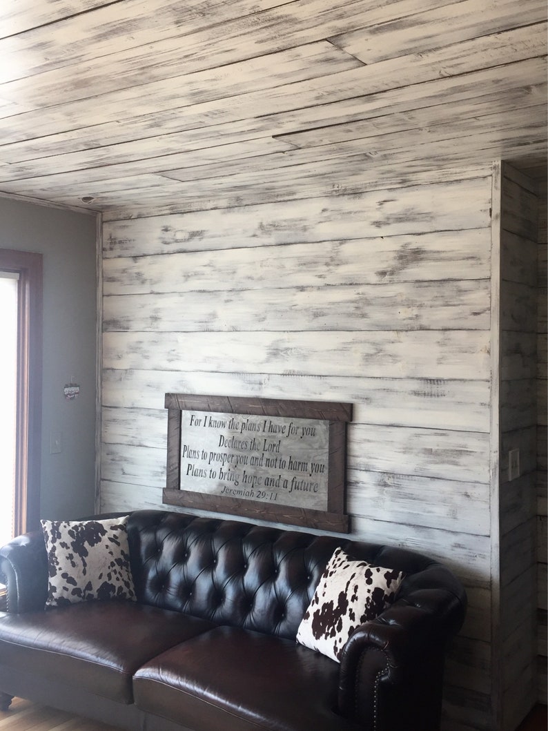 Home Improvement Distressed Wood Barn Wall Whitewash Wall Shiplap Wall Accent Wall Shiplap Siding White Shiplap Feature Wall Interior Wood Wall Craft Supplies Tools