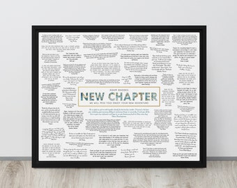 New Chapter Coworker Farewell Gift, Boss Leaving, Retirement Party Sign, Custom Goodbye Guestbook, Colleague Going Away Gift, Friend Moving