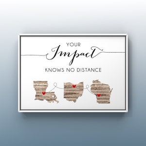 Teacher Retirement Gift, Personalized Long Distance Coworkers Gift, Coworker Leaving, Going Away, Custom Moving Away Gift, Deployment Gift