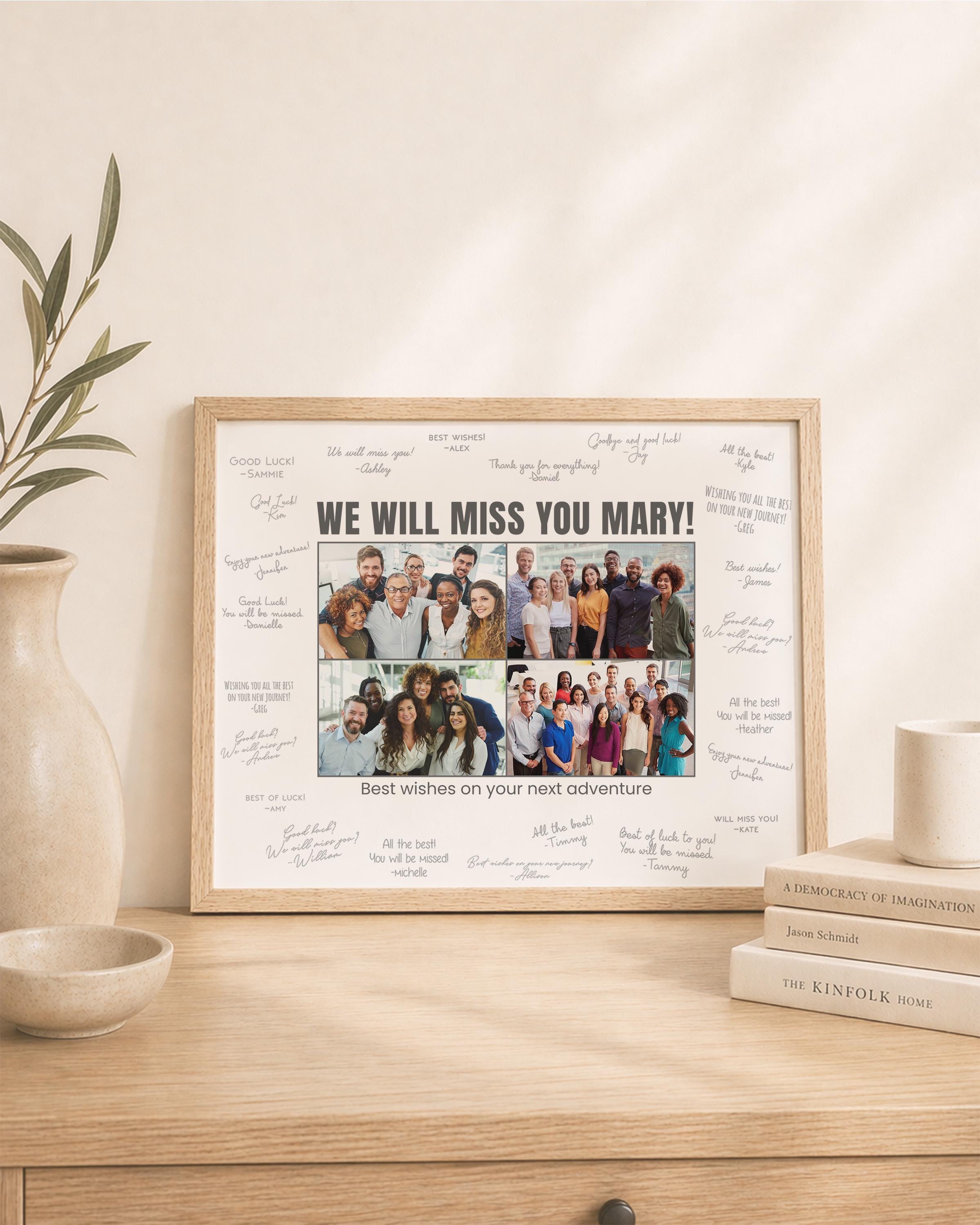 Farewell Gift for Coworker, Coworker Leaving Gift, Retirement Photo ...