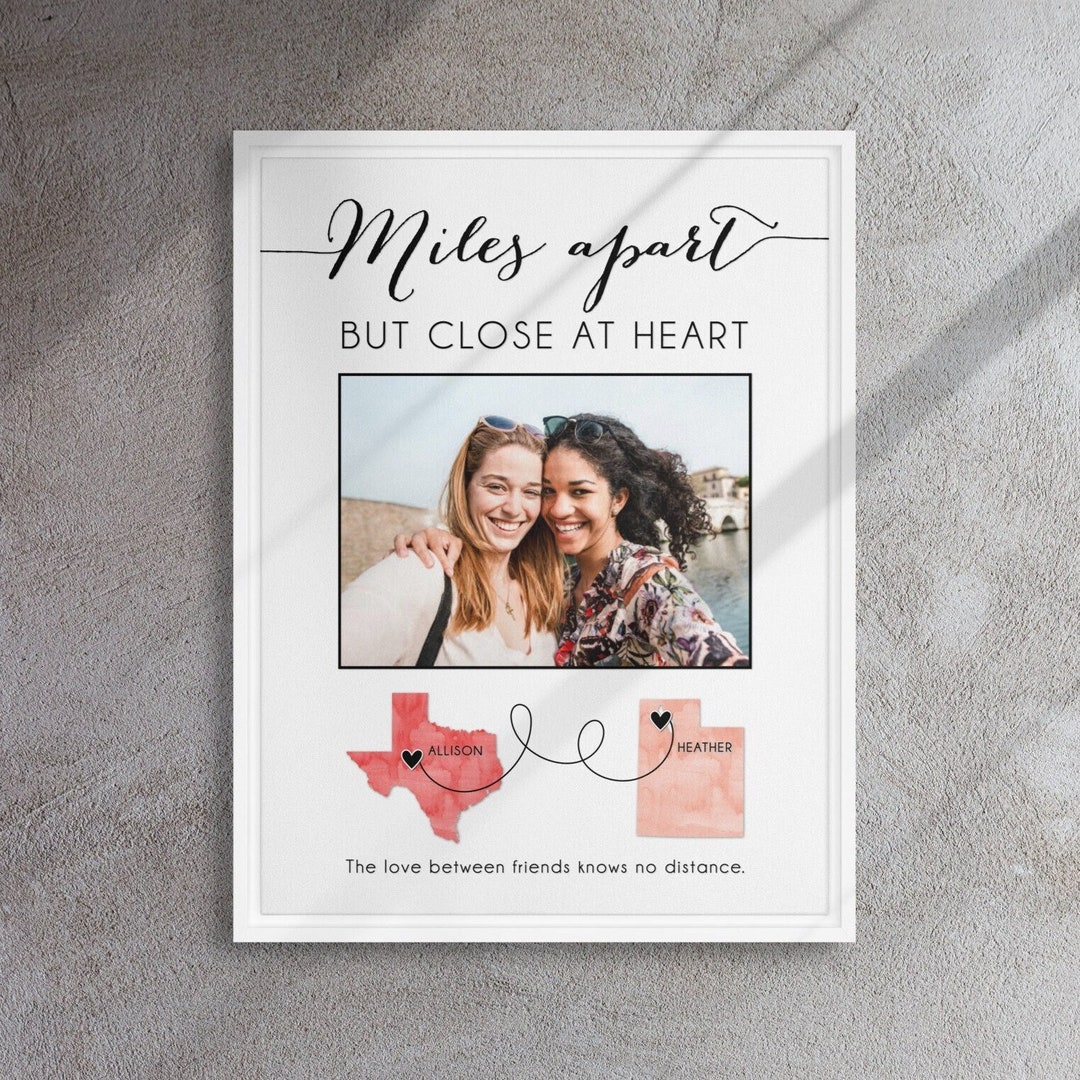 Friendship Going Away Gift, Best Friends Frame, Moving Gift With ...