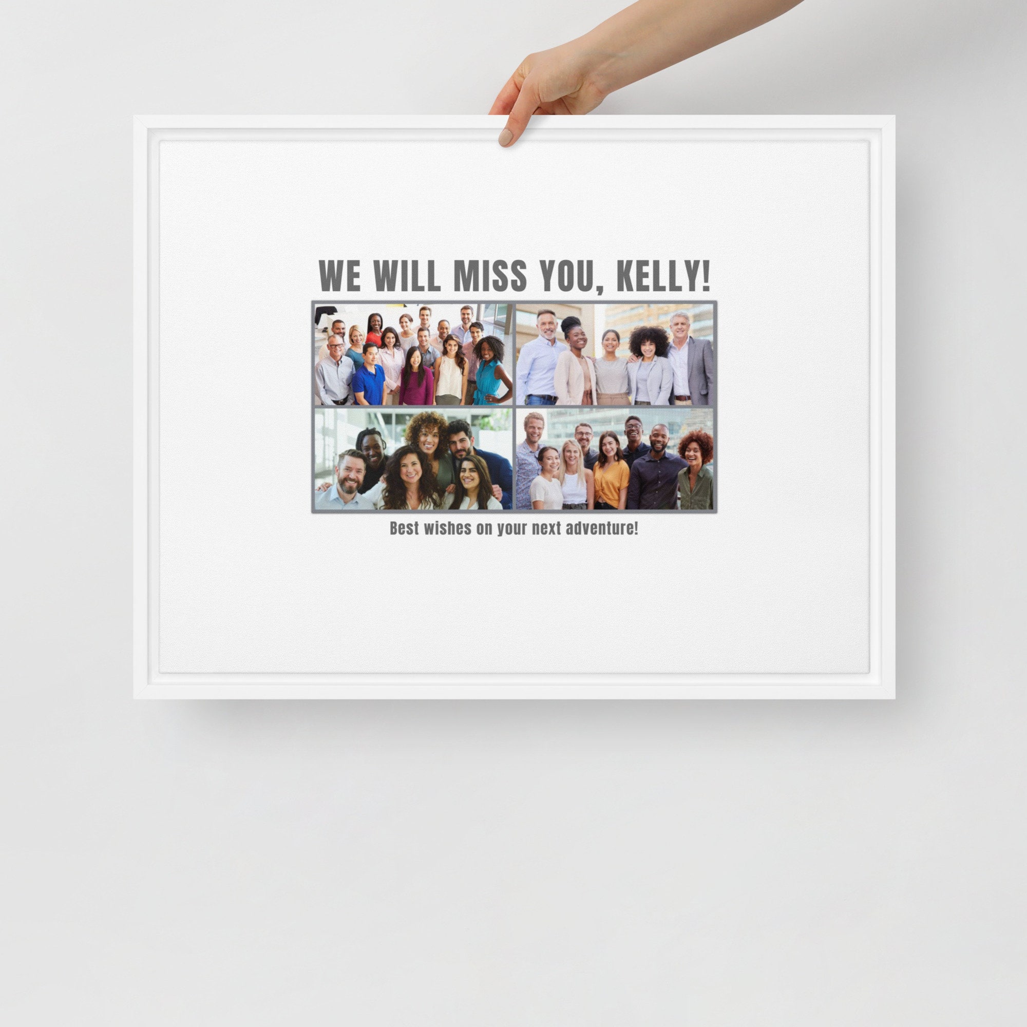 Custom Signature Photo Frame - Retirement & Farewell Gift for Coworker ...