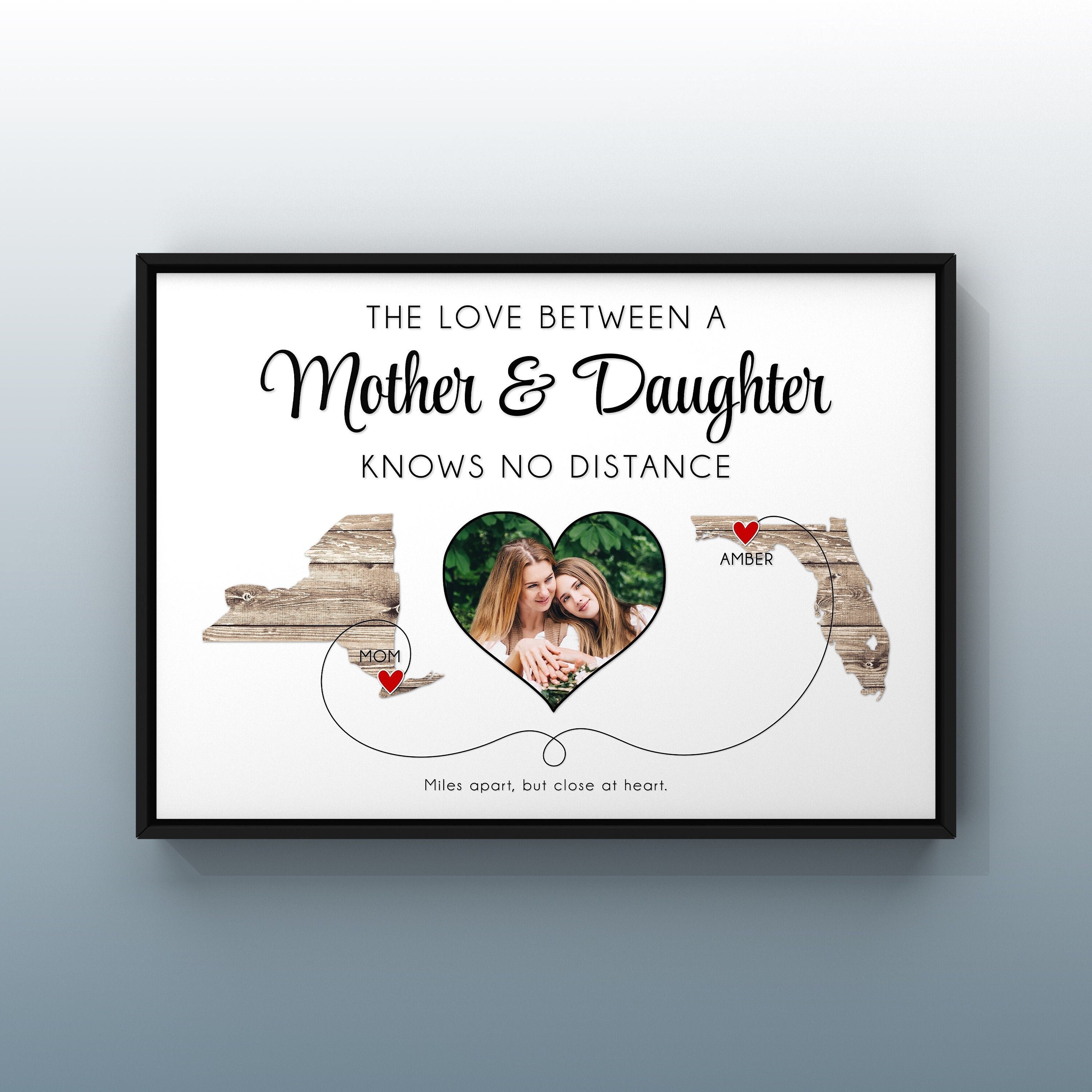 Long Distance Mom and Daughter Gift Personalized Moving Away - Etsy