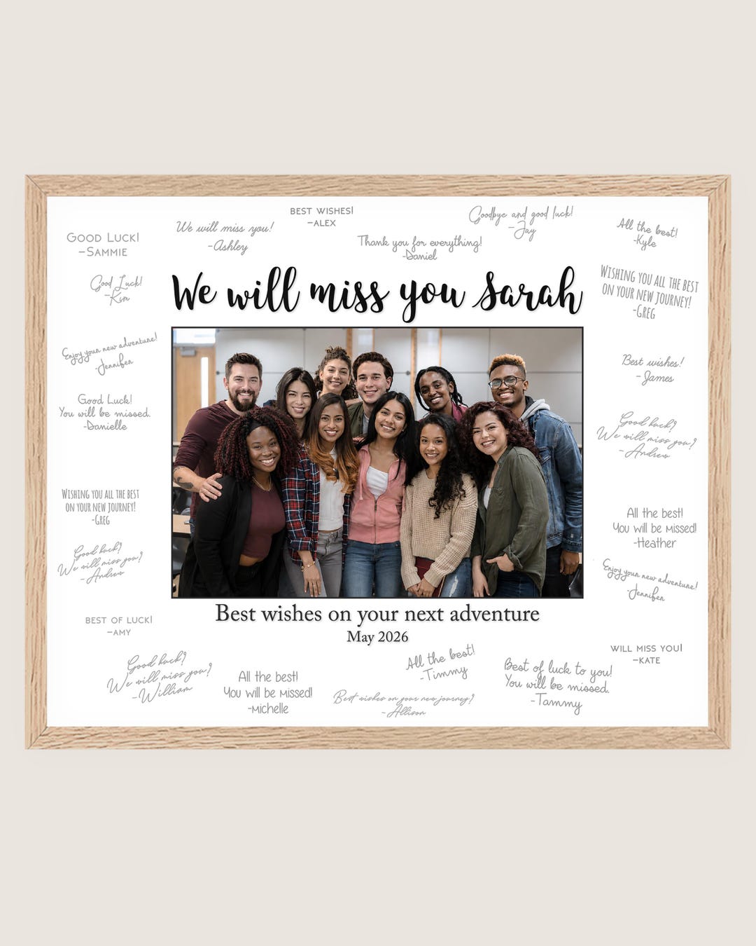 Retirement Signing Frame Buy Retirement Signature Frame, Coworker Retirement Gift, Coworker ...