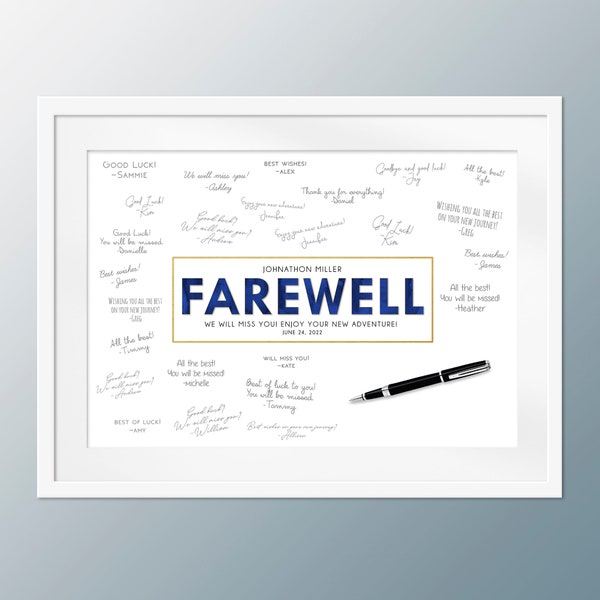 Coworker Farewell Digital Download, Going Away Gift, Retirement, We Will Miss You, Boss Leaving, Goodbye, Colleague Moving, Guestbook Sign