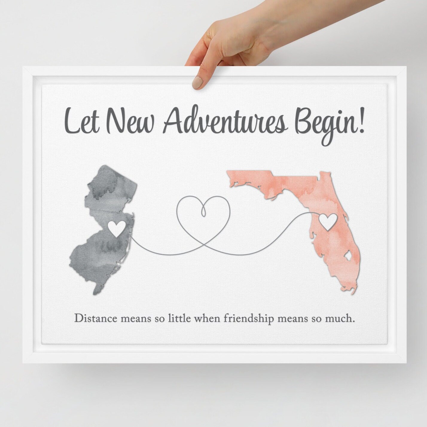 Long Distance Friendship Gift Best Friend Moving Away Print - Etsy