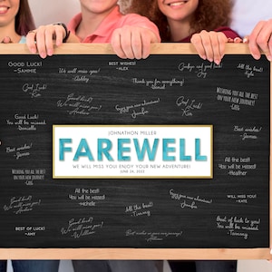 Going Away Gift, Coworker Farewell Gift, Boss Leaving, Retirement Sign, Custom Goodbye Guestbook, Friend Moving Away, Colleague Leaving