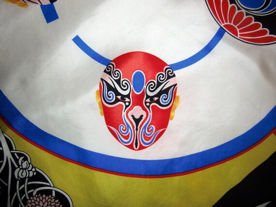 Gianni Versace Atelier Japanese Mask Silk Scarf S… - image 7