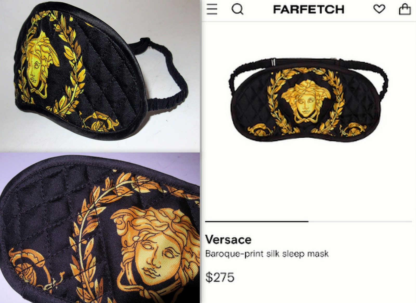 Farfetch Versace chain-print Silk Bralette - Farfetch