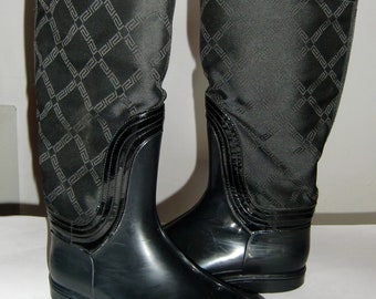Louis Vuitton - Authenticated Boots - Rubber Black for Women, Very Good Condition
