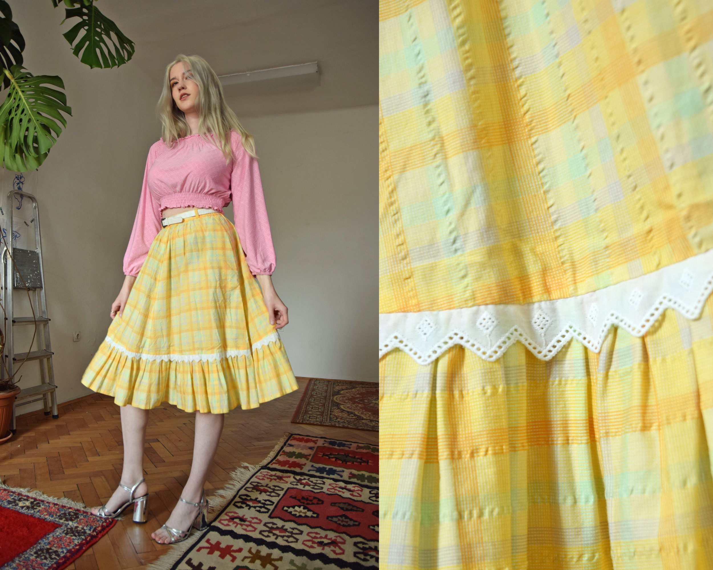 Jupe Tyrolienne Style Alpine - Taille 46/48 - Occasion Très Bon état - Marque Chiemseer