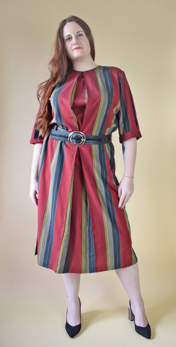 red summer dress plus size