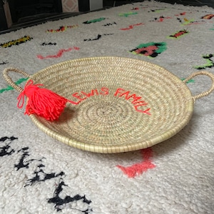 Personalised basket storage bowl