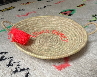 Personalised basket storage bowl