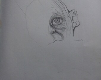 Drawing Of Gollum's Eye