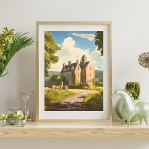 Scottish Estate Descarga digital Impresión de arte / Regalos para Bookish Home Decor Wall Art inspirado en la serie Outlander