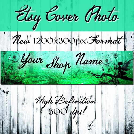 Premade Cover Photo Etsy Shop Fairy Banner Fairy Cover Photo Etsy