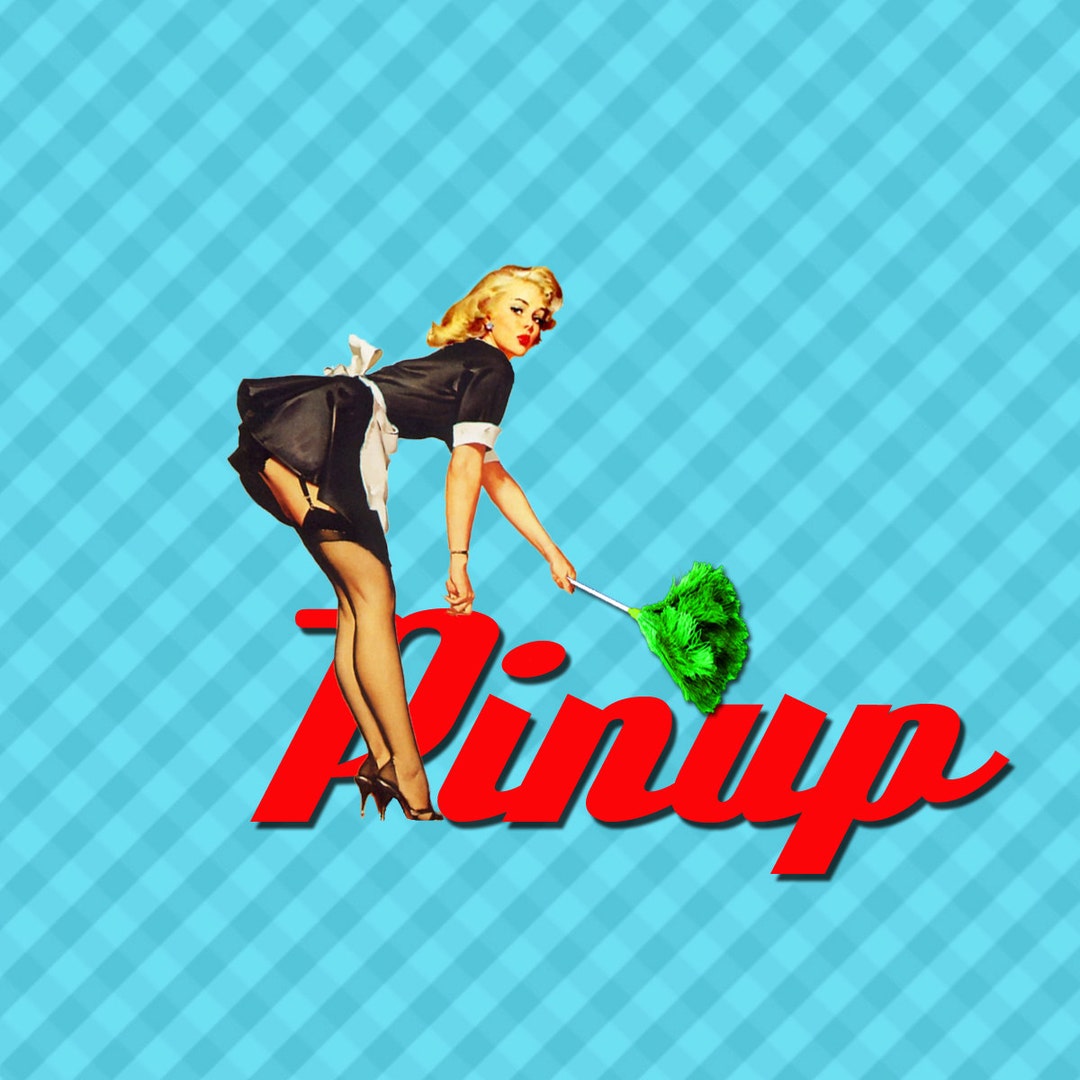 Pin up Clip Art Pin up Girl Retro 50's Pin up Vintage Printable Pin up DIY Printable Maid Cute ...