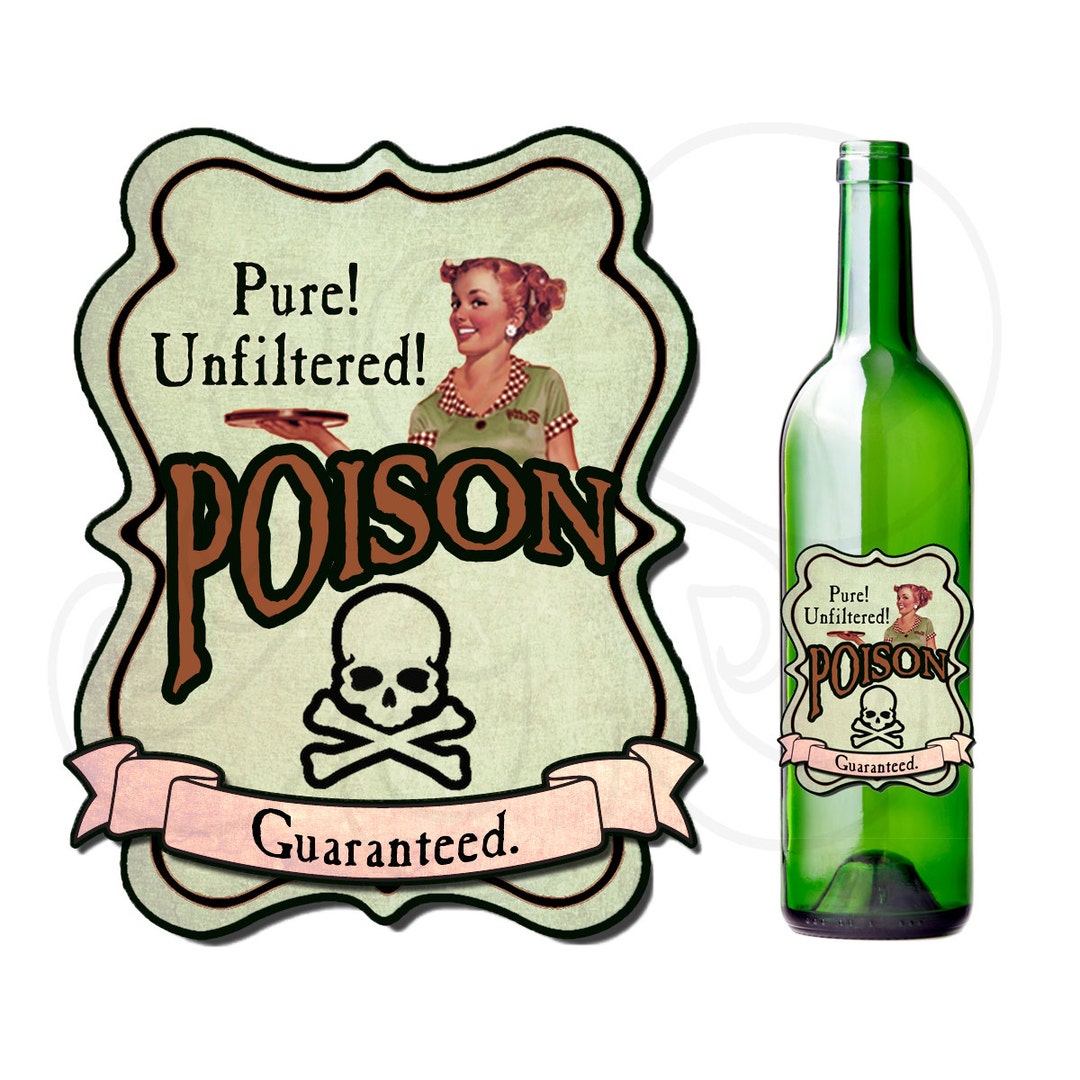 Printable Poison Label Printable Bottle Label Fun Poison Label Joke ...