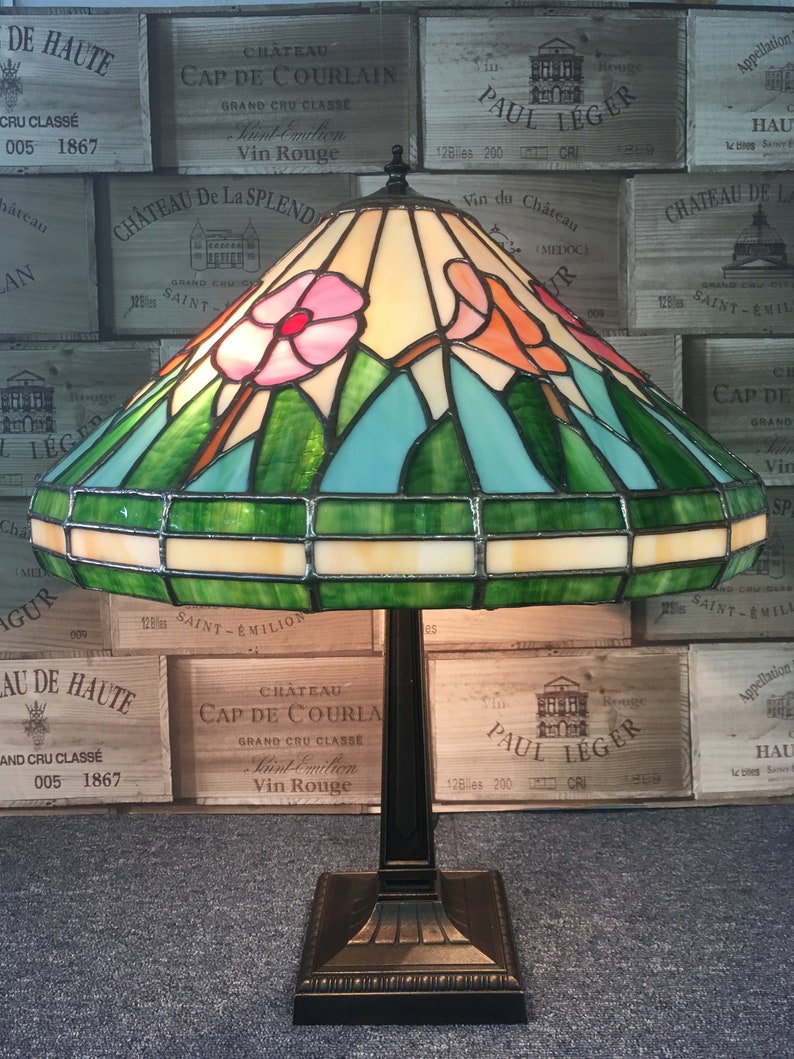 Stained Glass Tiffany Style Lamp Handmade in the U.K. Etsy UK