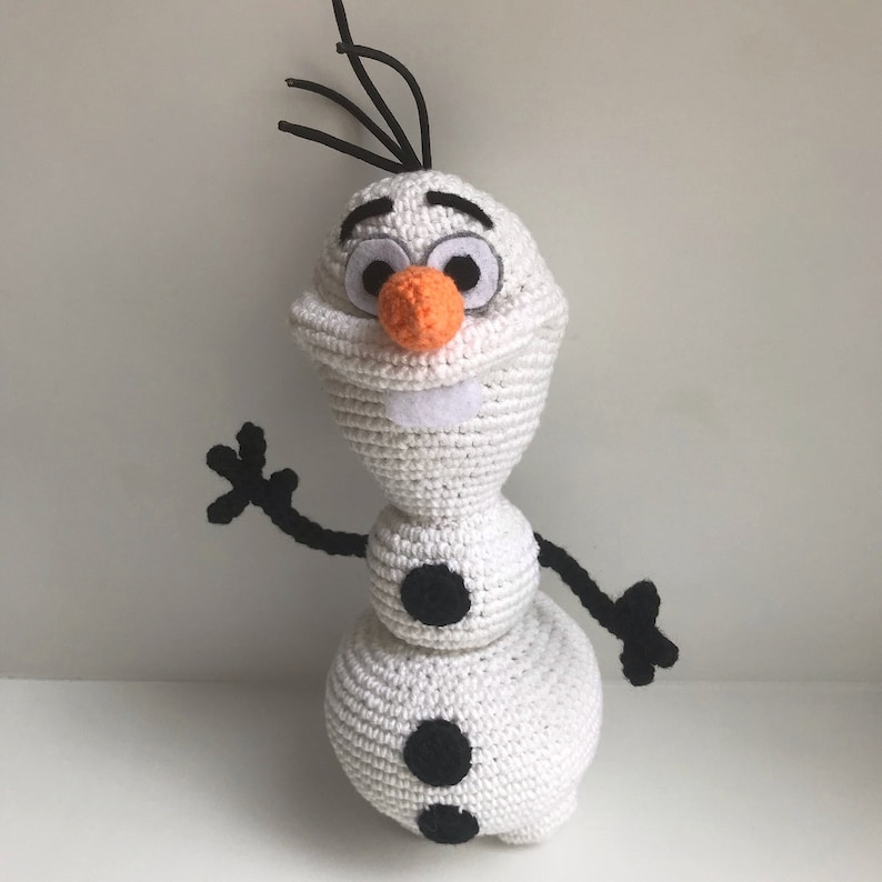olaf by frozen pdf crochet pattern instant download etsy
