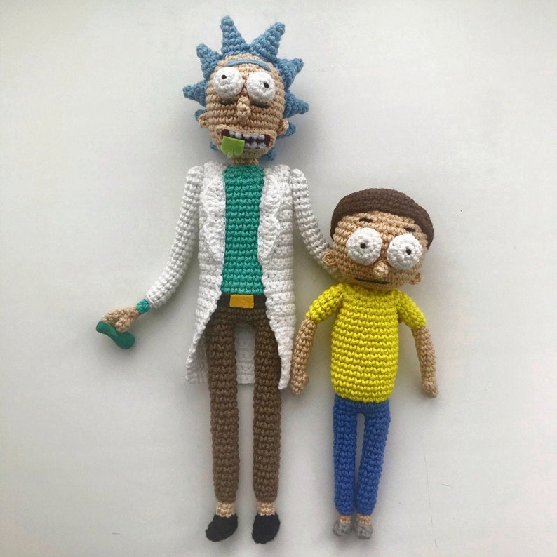 Rick and Morty PDF CROCHET PATTERN Digital Download Etsy
