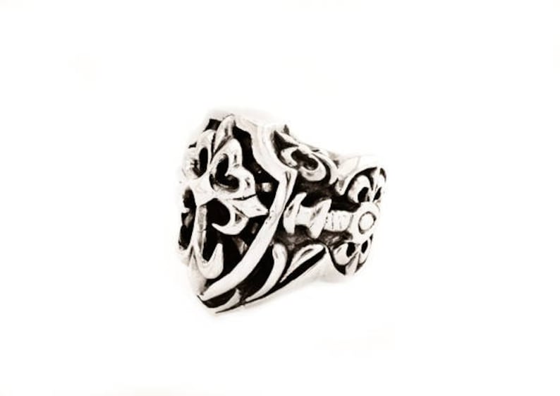 Medieval silver ring