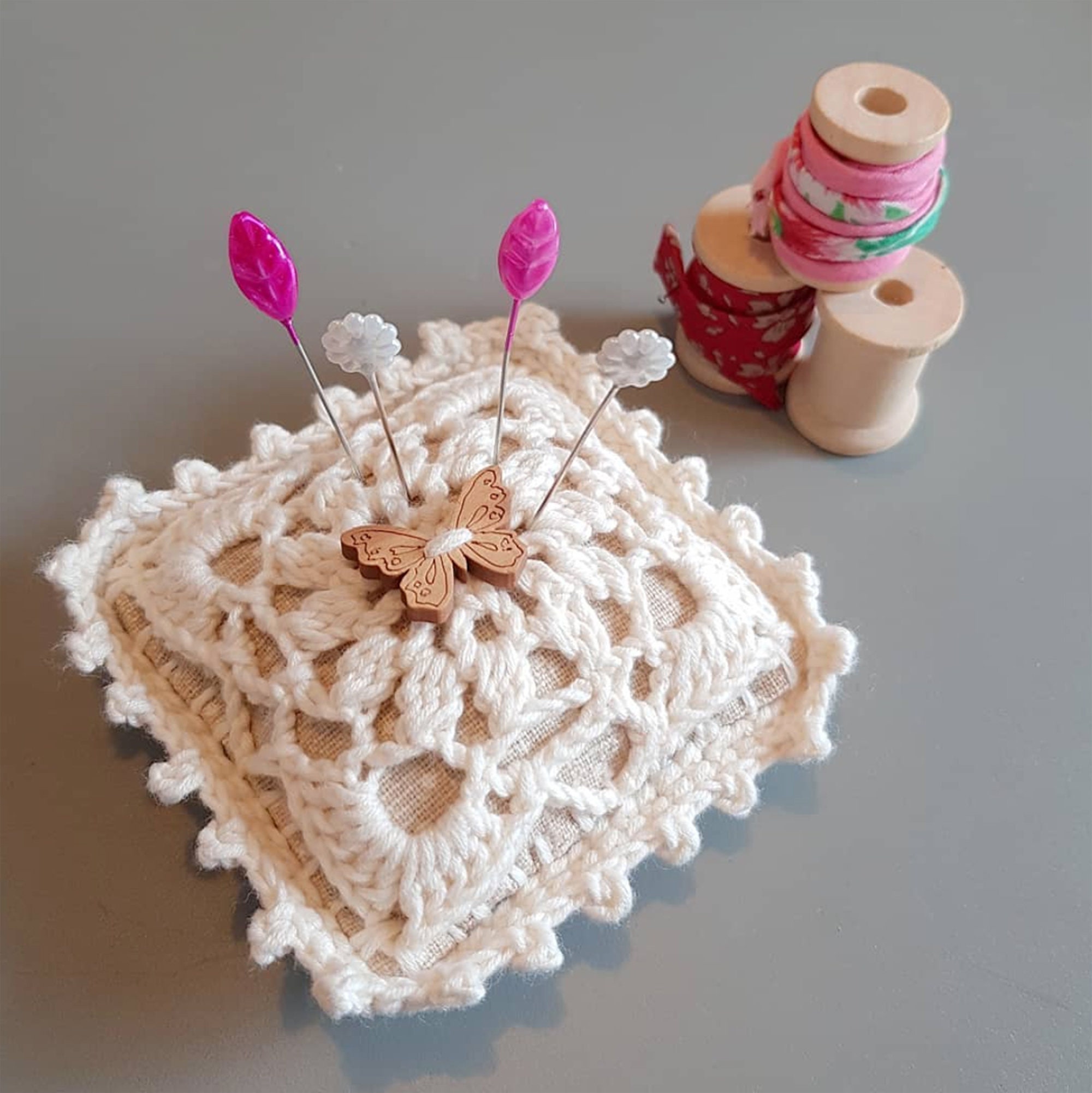 Pincushion Handmade and 8 Sewing Pins Square Pincushions for Etsy