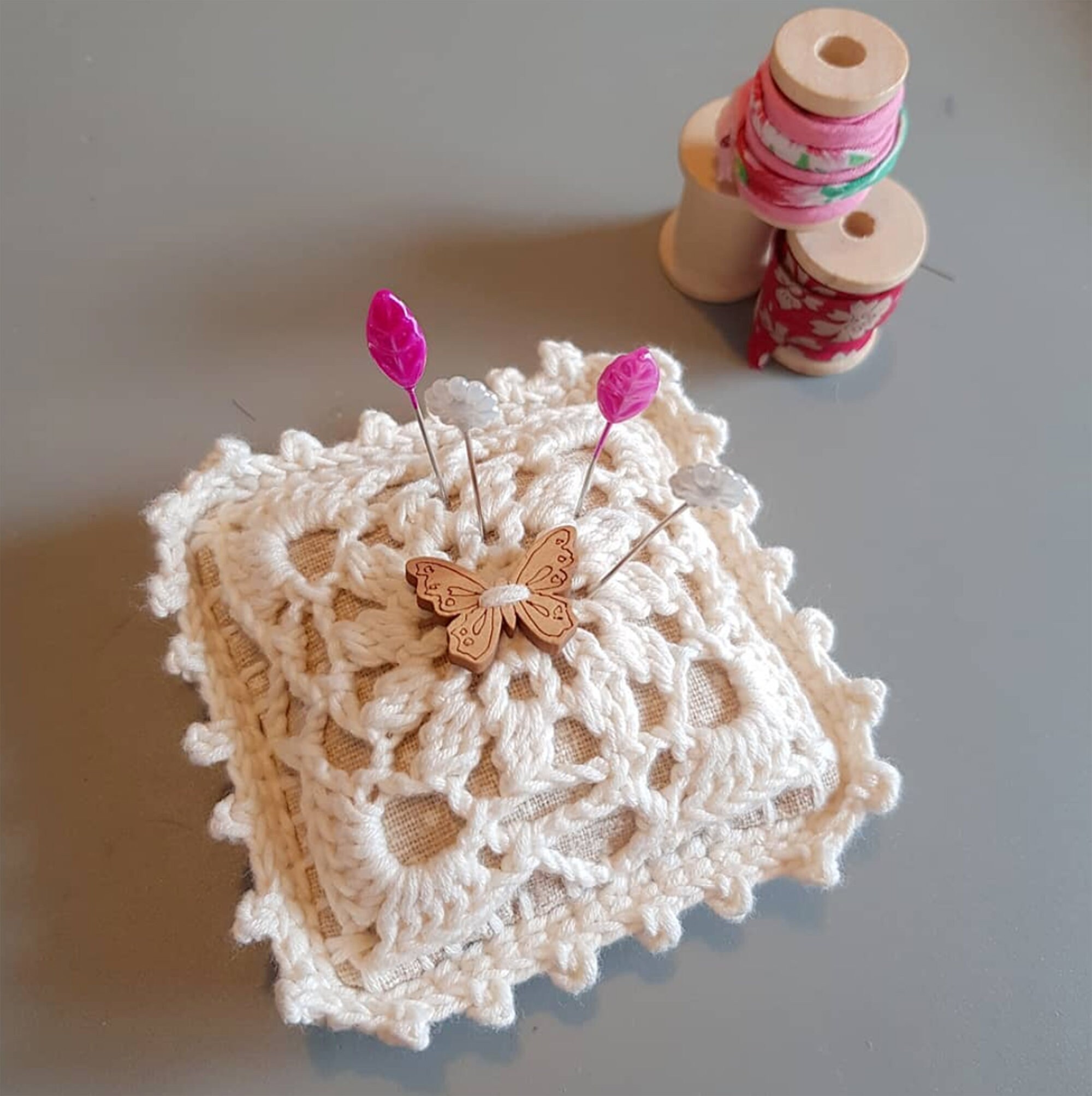 Pincushion Handmade and 8 Sewing Pins Square Pincushions for Etsy