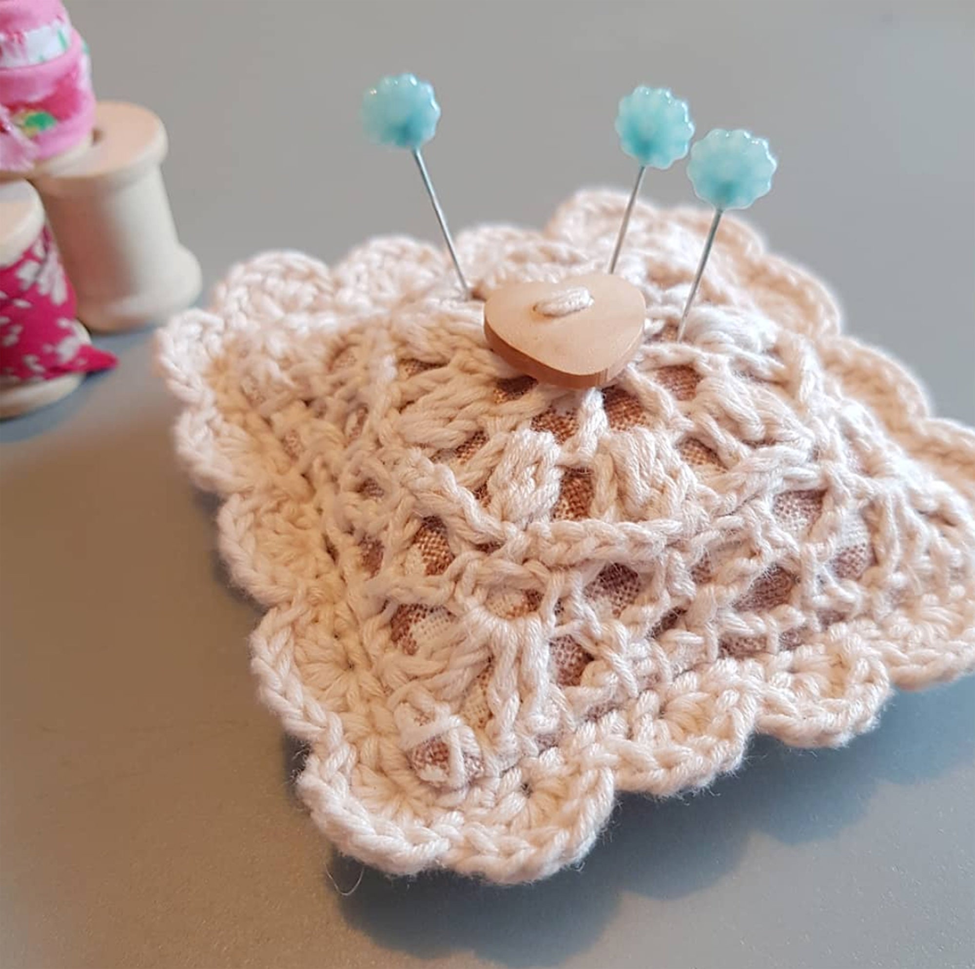 Pincushion Handmade and 8 Sewing Pins Square Pincushions for Etsy