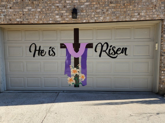 Easter Magnetic Garage Sign, Easter Decal, Wall Decal, Outdoor Easter Sign  
