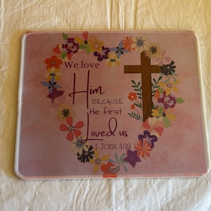 Christian Mouse Pads, personalizable, saint, verse, Coptic, orthodox, rubber, fabric