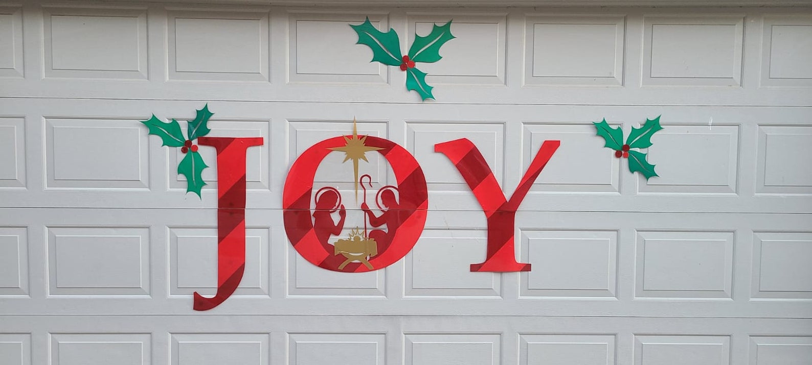 REUSABLE Christmas Garage Door Magnet on Lexan DURABLE  Etsy