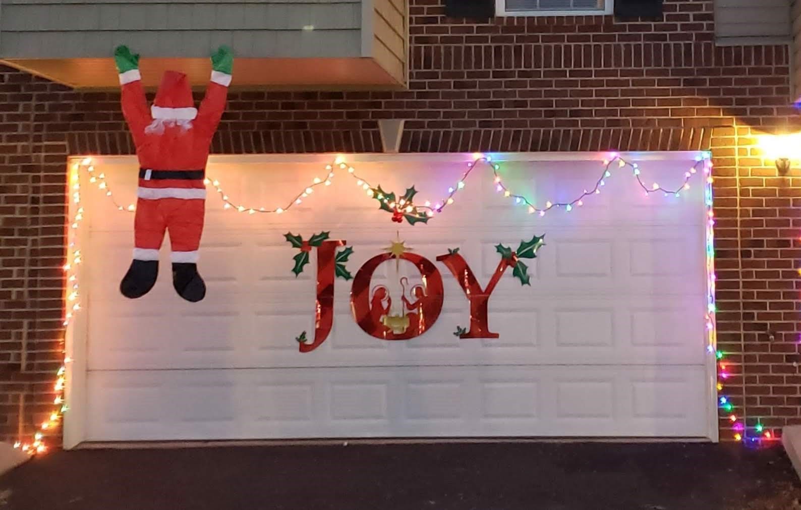 REUSABLE Christmas Garage Door on Lexan, DURABLE Christmas