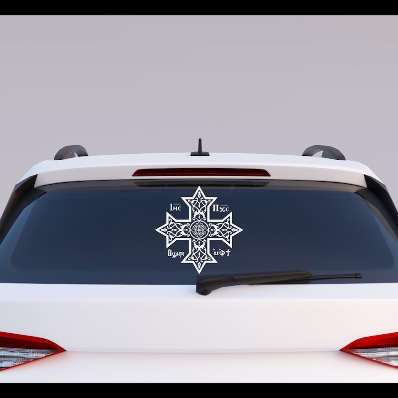 Cross Car Sticker Orthodox Cross - Etsy