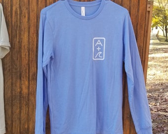 Mountain & Wave long sleeve shirt (Mountain Plus Wave, Mountains and Sea, Mountains and Ocean)