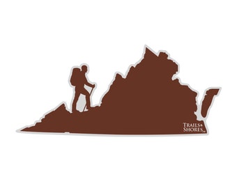 Virginia Hiking Sticker