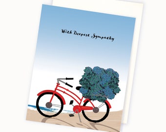 Bereavement Card - With Deepest Sympathy - Sympathy Card - Sympathy Card for New Englander - Hydrangea Sympathy Card