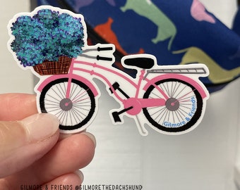 Hydrangea Sticker - Cape Cod Stickers - Nantucket Stickers - Boston Sticker - Flower Sticker - Bicycle Sticker