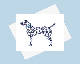 Labrador Card - Dog Card - Dog Lover's Card - Big Blue Dog - Dog Groomer's Card - Father's Day Card