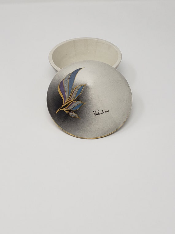 Jewelry bowl, porcelain bowl, Capodimonte Valentin