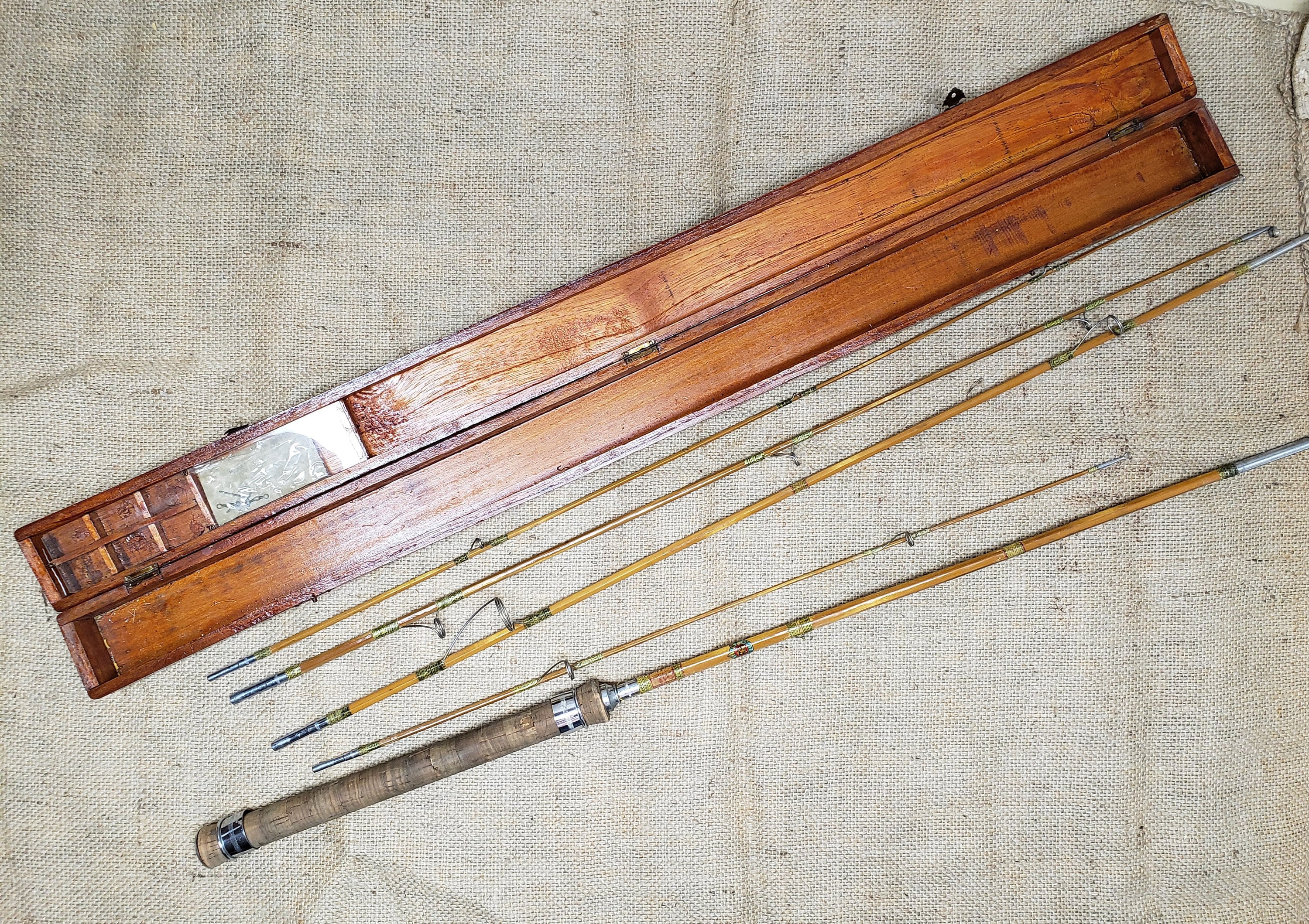 Vintage Fly Fishing Rod Kit, Bamboo Fly Fishing Boxed Kit, Very Good  Condition, 1940's Original Fly Rod Kit and Wooden Case Looks Unused -   India
