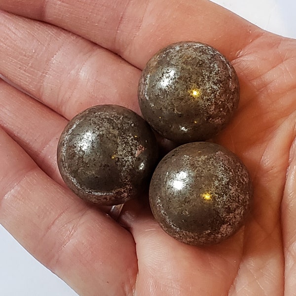 Vintage Metal Balls Metal Marbles Toy DIY Project Metal Balls Marbles Game Metal Bearing Ball, DIY Craft