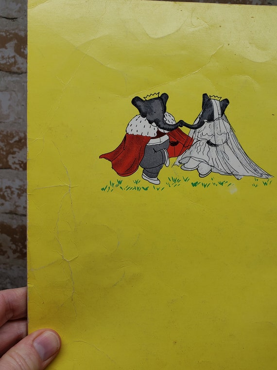 BABAR BOOK, Children Book, Vintage Book, Babar Little