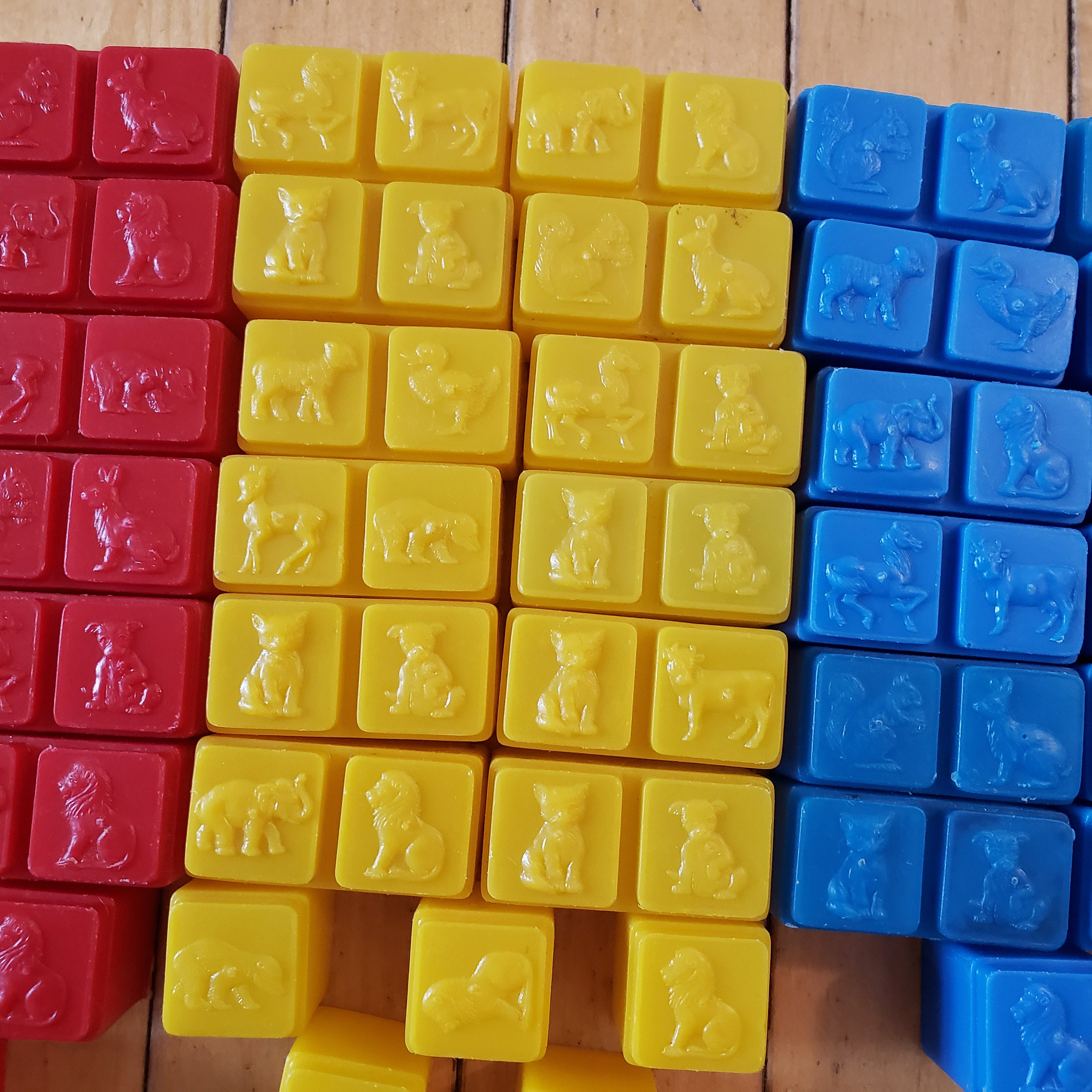 Vintage Building Blocks Soft Plastic Blocks Playschool Toy Etsy