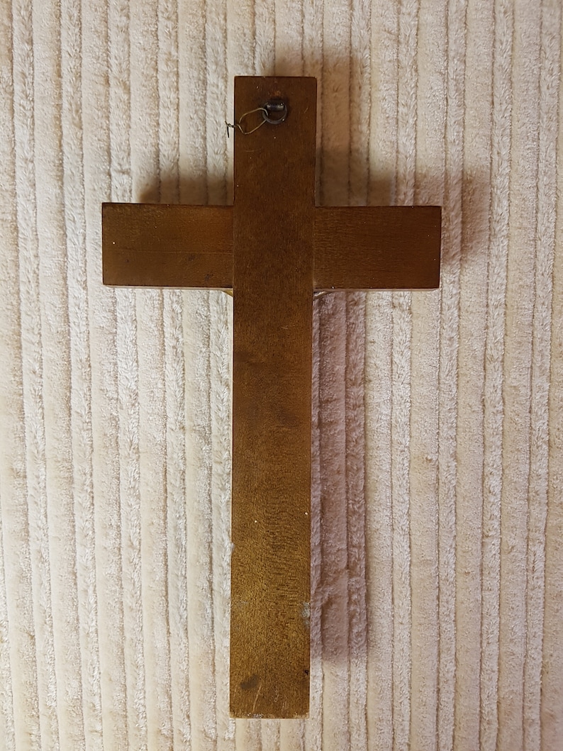 Zghhc Plaque Murale Catholique De Croix De Jésus En Bois, Faite À Main