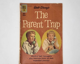 Vintage comic book, Walt Disney comic, The parent trap, 1960s comic, collectible comics, book collection, comics collection