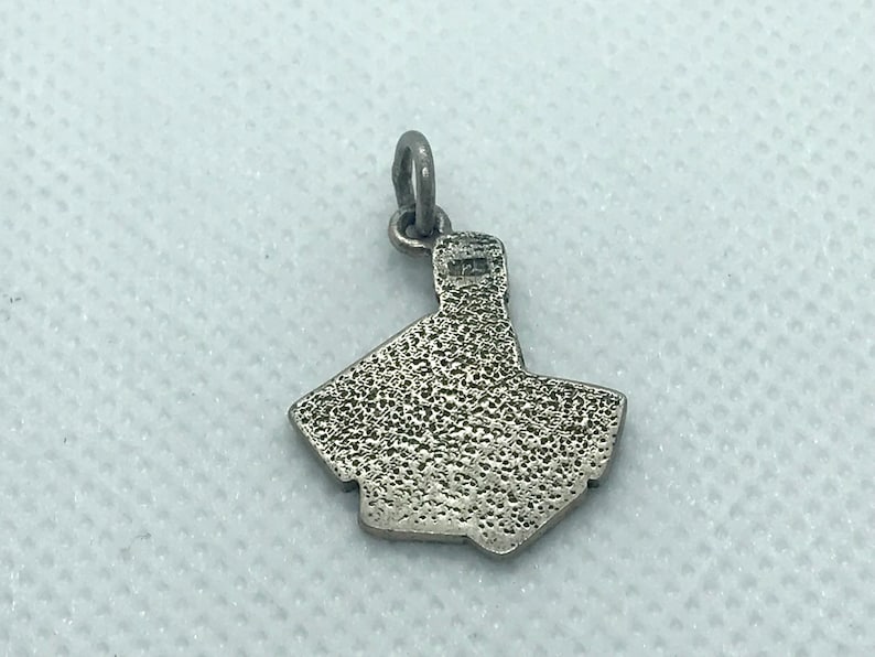 Sterling Silver Pendant Hand of Poker Craft Supplies M109 Vintage Charm Free Shipping within the USA